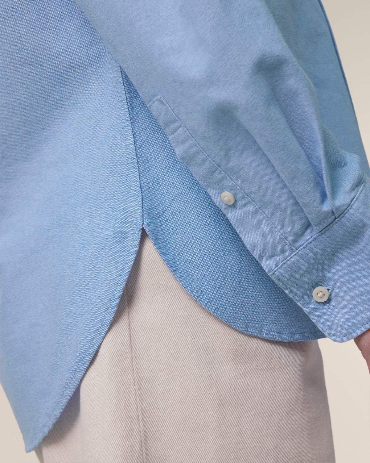 Women Oxford Shirt Smiley