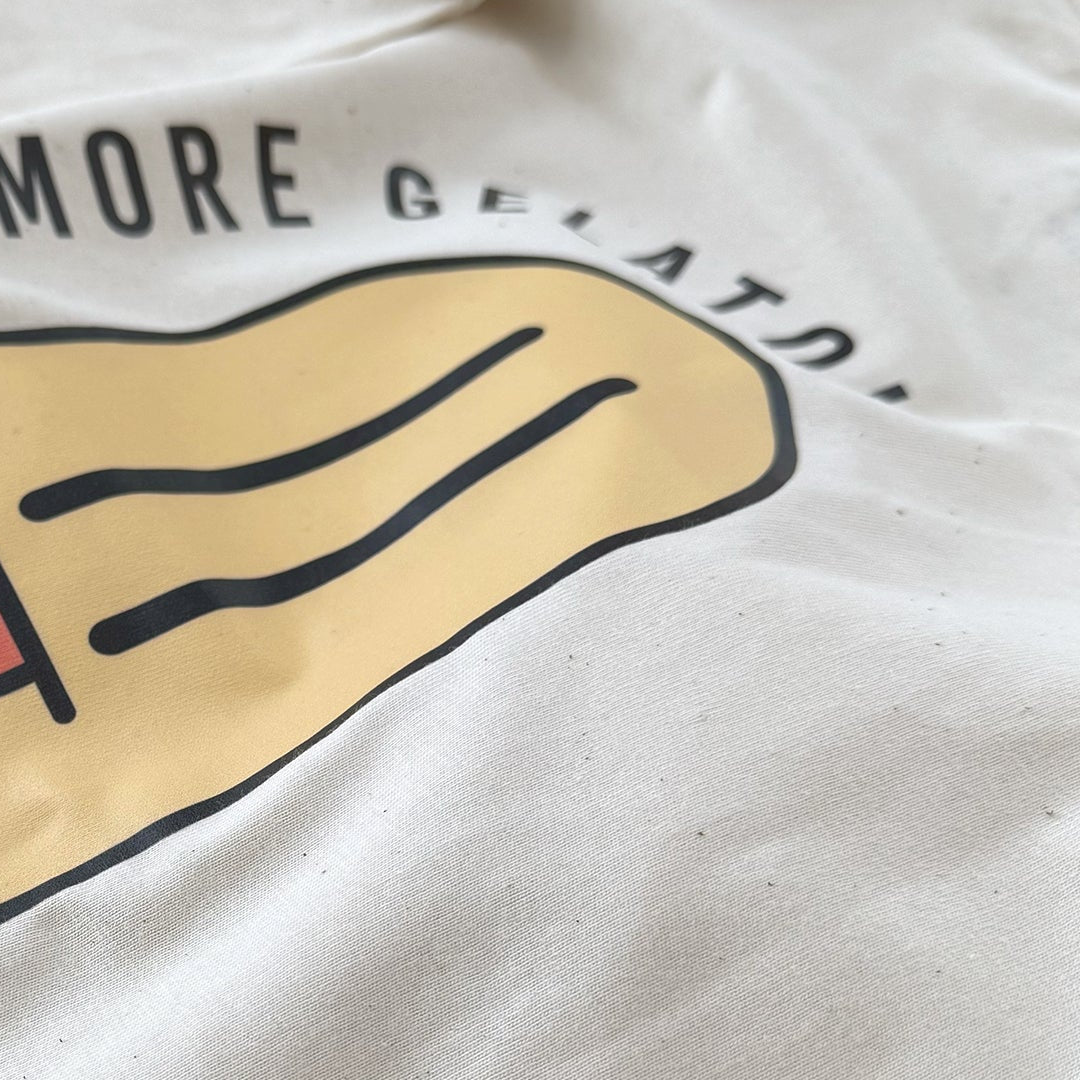 T-Shirt High Neck Backprint More Gelato
