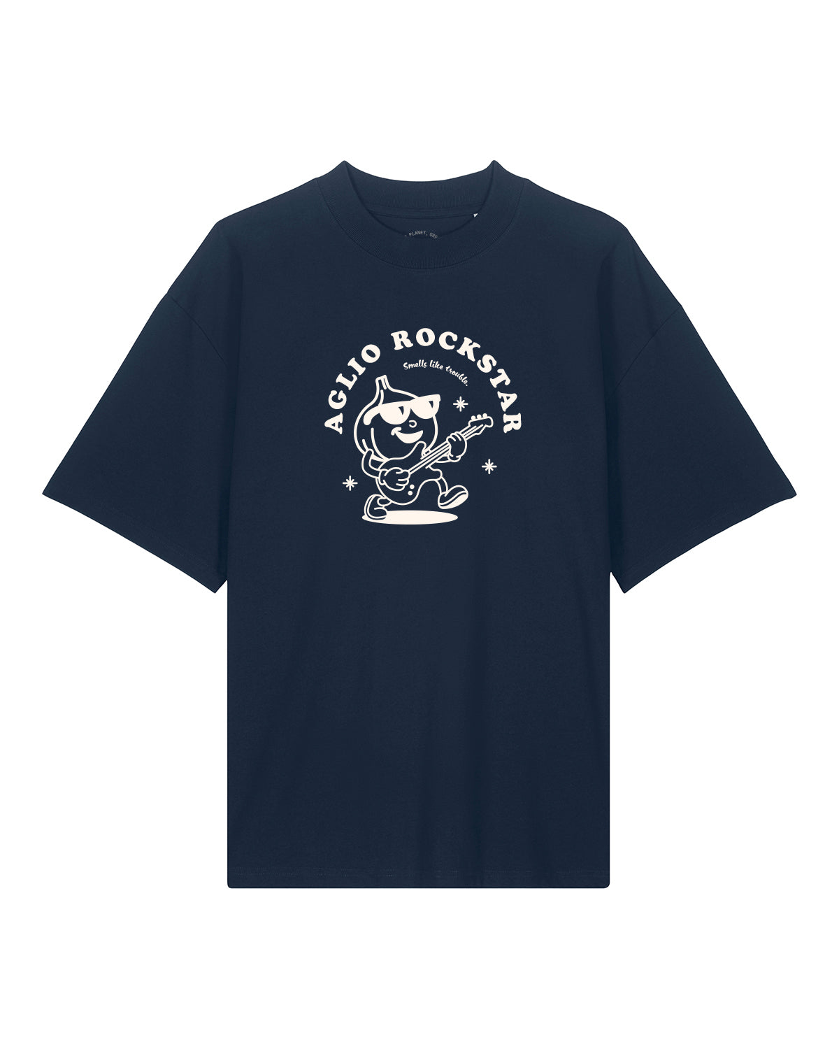 T-Shirt High Neck Frontprint Aglio Rockstar