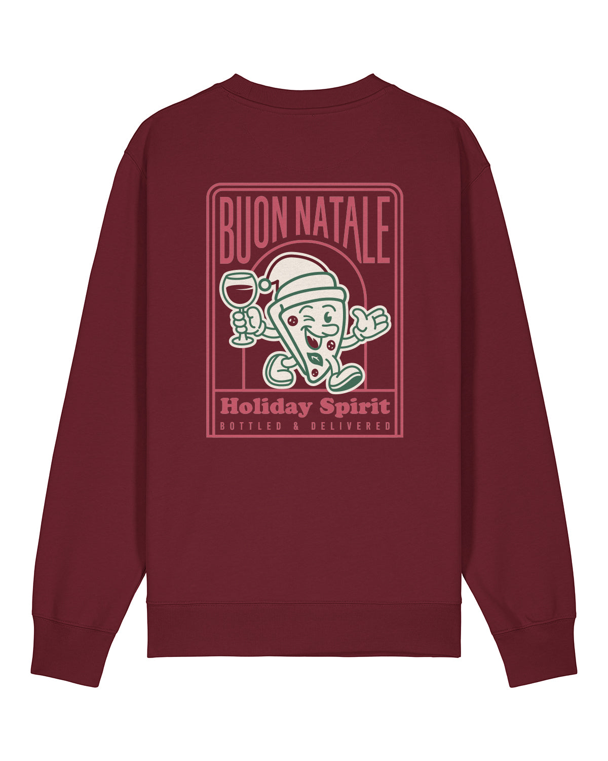 Crewneck-Sweatshirt Backprint Holiday Spirit