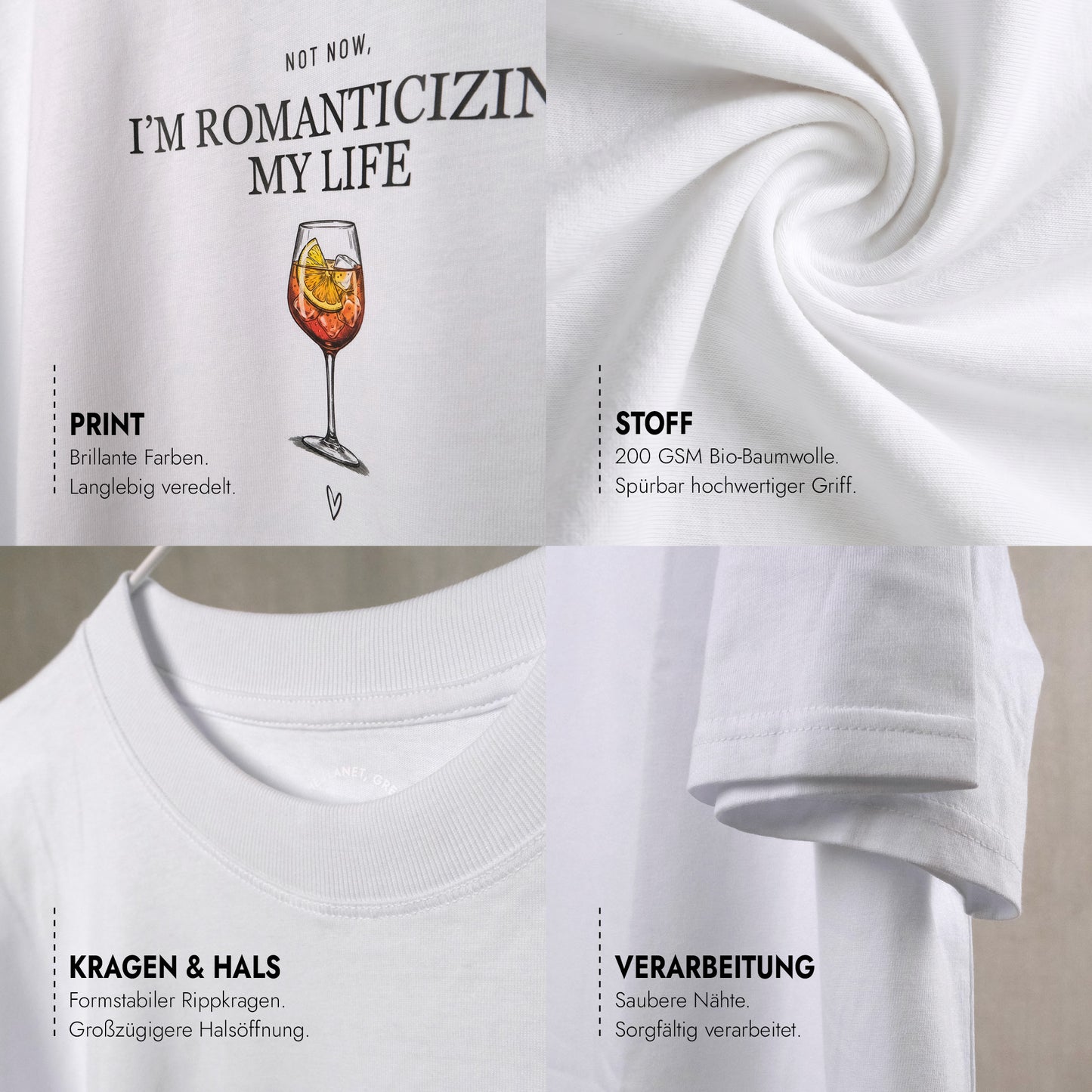 Unisex Boxy T-Shirt Aperitivo Daydream Frontprint