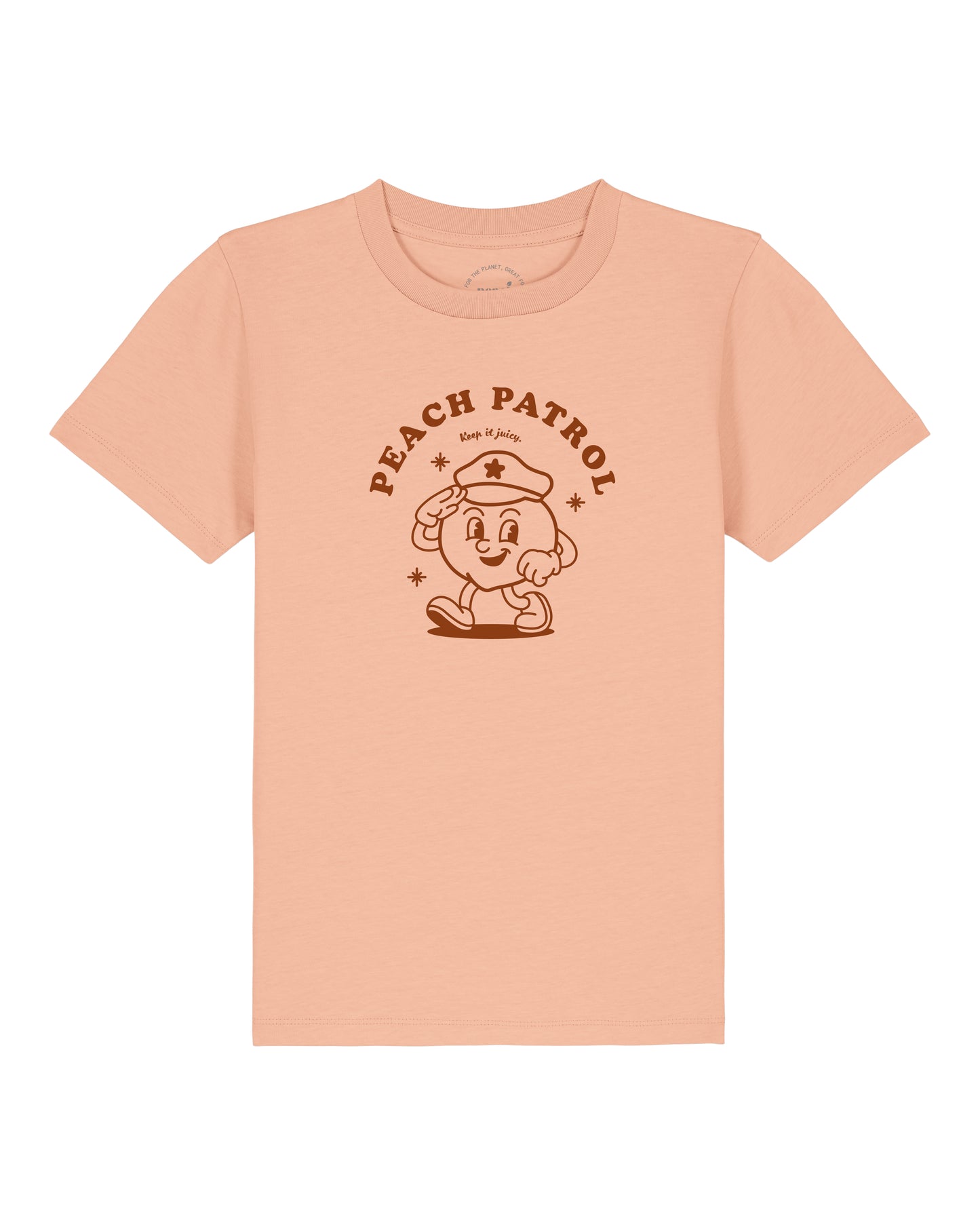 Kids T-Shirt Frontprint Peach Patrol