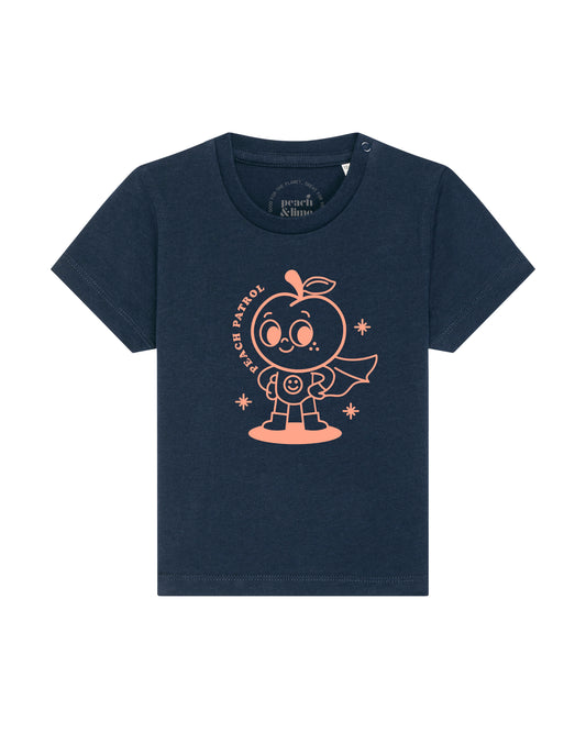 Baby T-Shirt Peach Patrol Frontprint