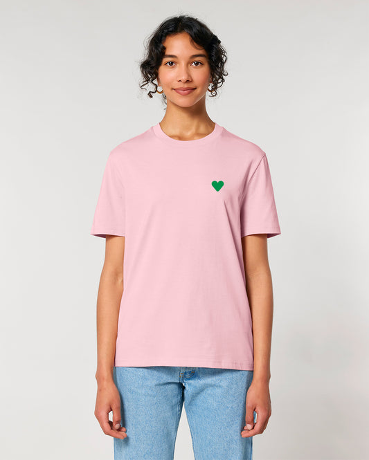 Unisex T-Shirt Green Heart Stick