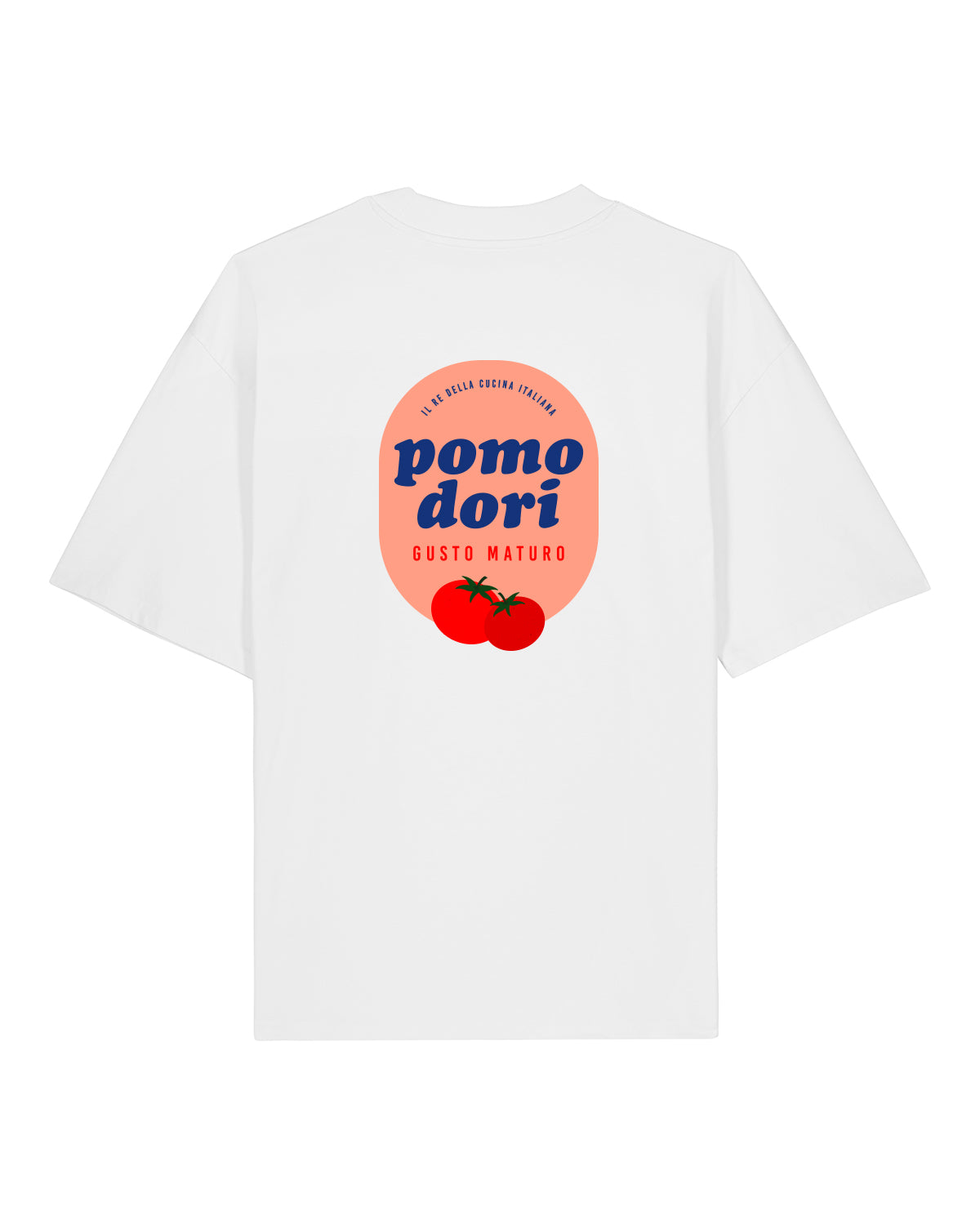 T-Shirt High Neck Backprint Pomodori – Gusto Maturo