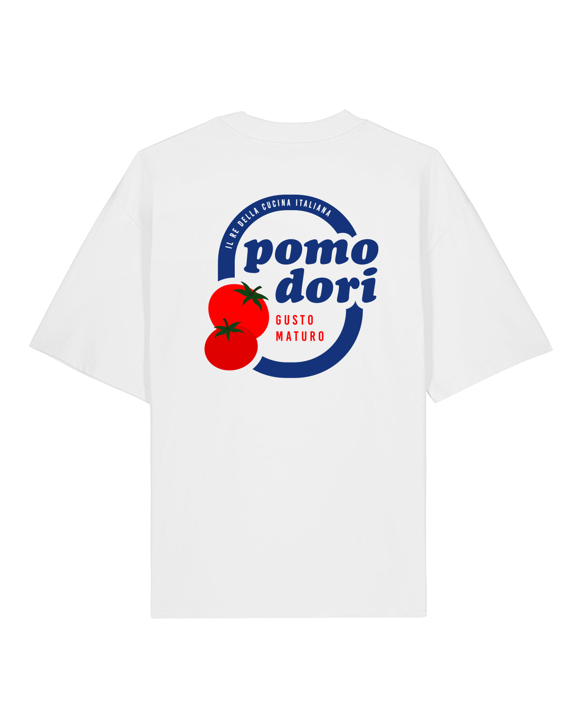 T-Shirt High Neck Backprint Pomodori – Gusto Maturo
