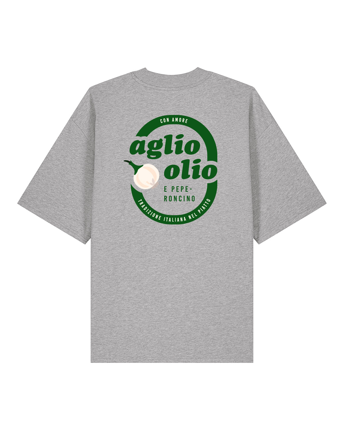 T-Shirt High Neck Backprint Aglio Olio E Peperoncino