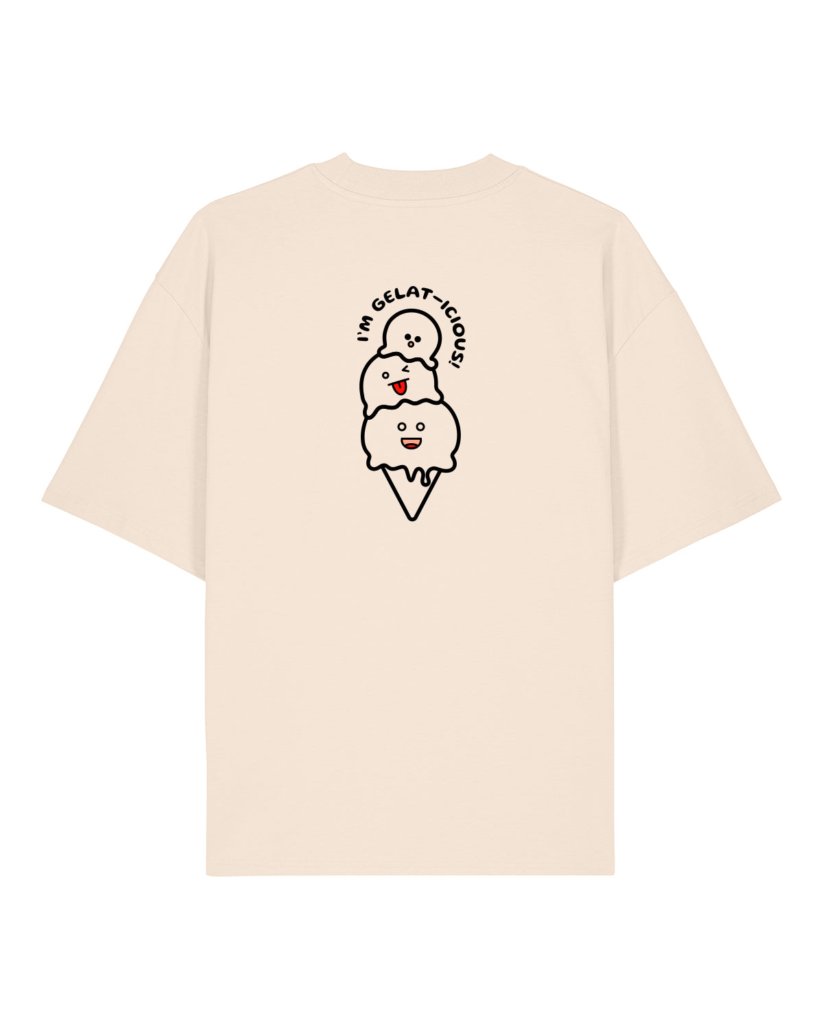 T-Shirt High Neck Backprint Gelaticious