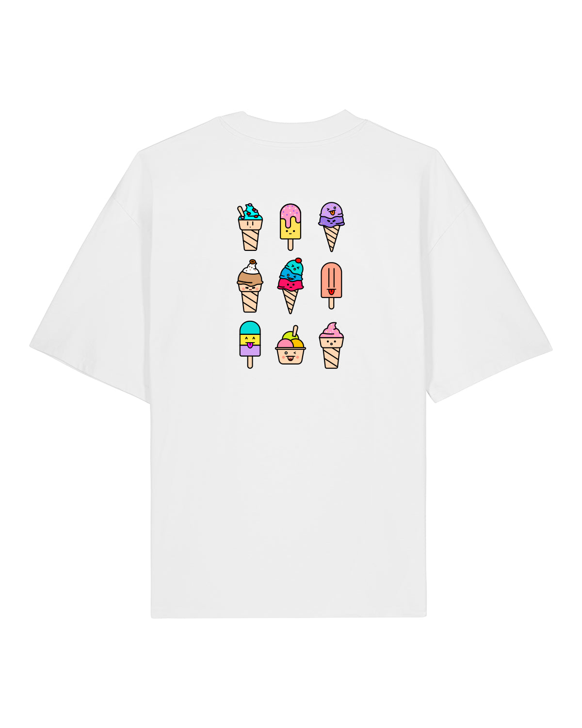 T-Shirt High Neck Backprint Gelato Mix