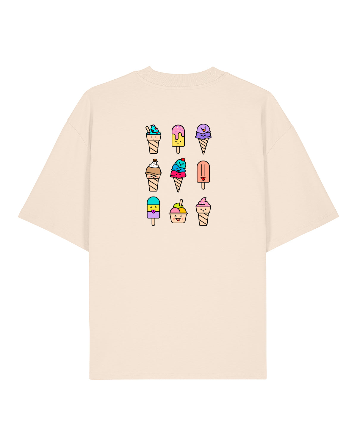 T-Shirt High Neck Backprint Gelato Mix