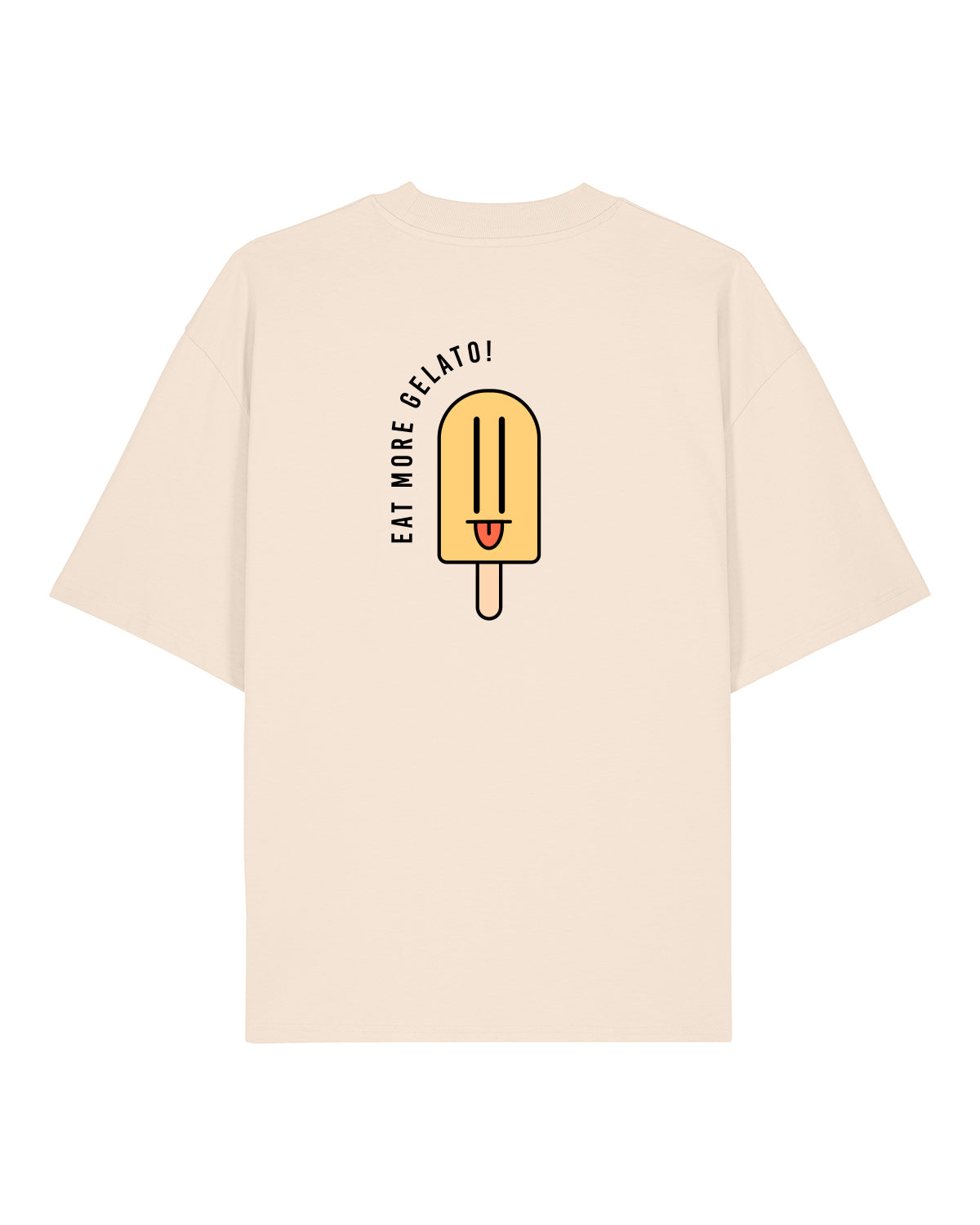 T-Shirt High Neck Backprint More Gelato