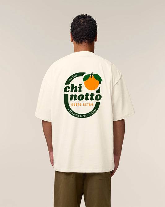 Unisex Oversized T-Shirt Chinotto Rückenprint