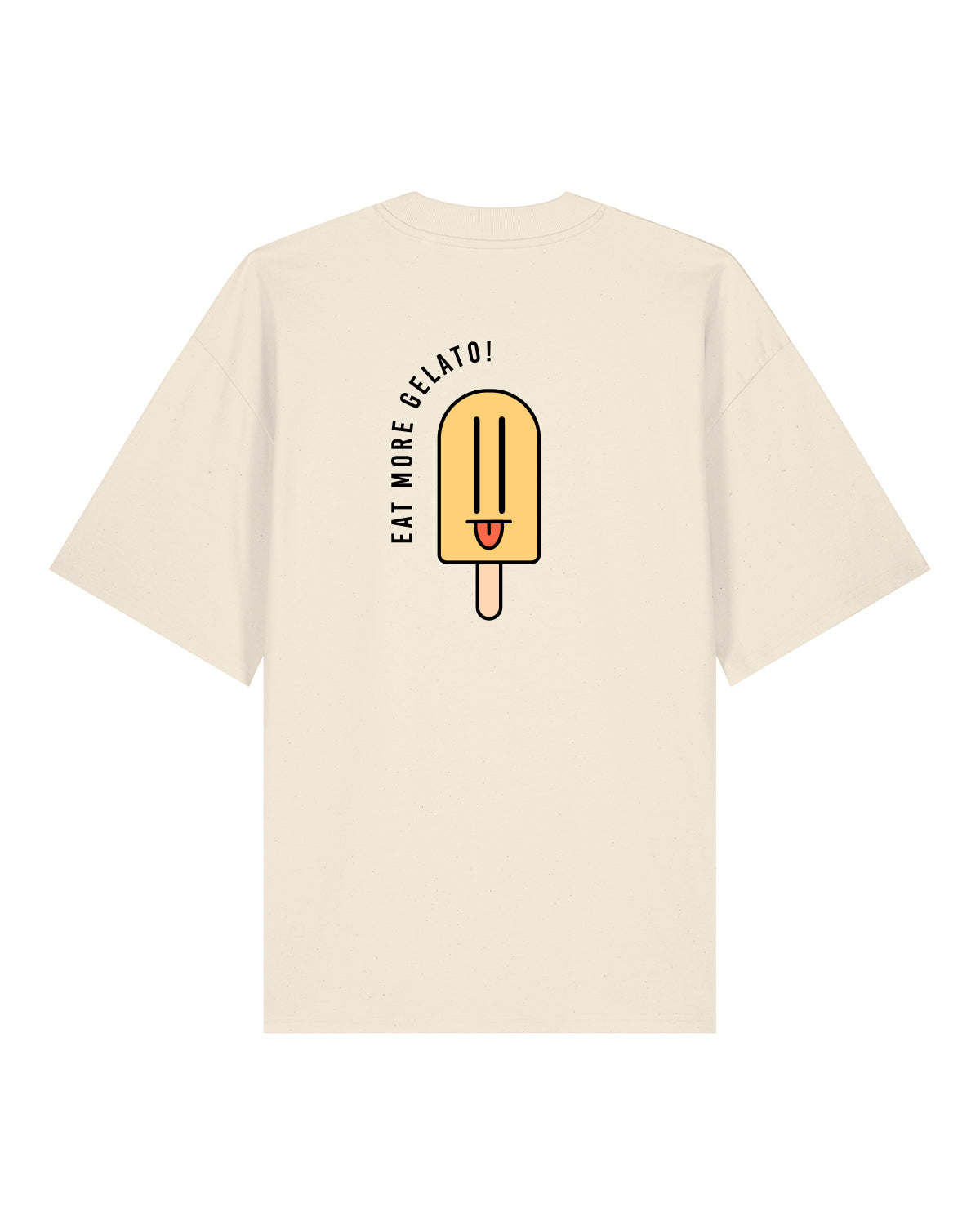 T-Shirt High Neck Backprint More Gelato