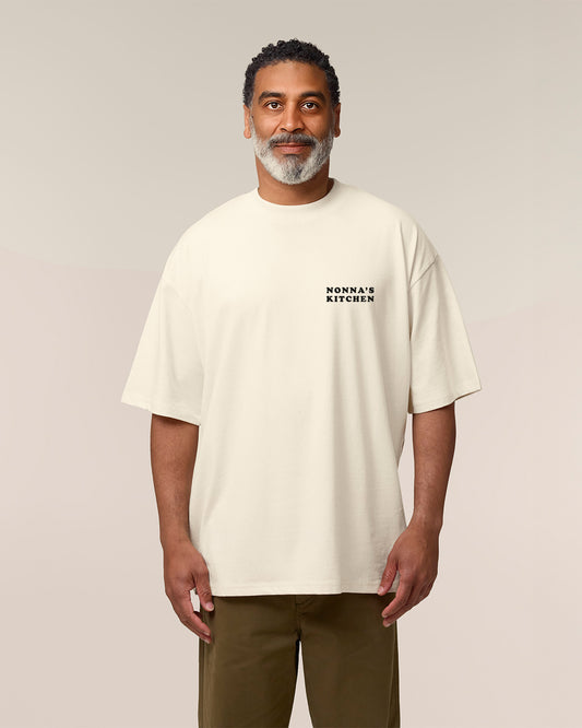 Unisex Oversized T-Shirt Gnocchi Gang Rückenprint & Stick