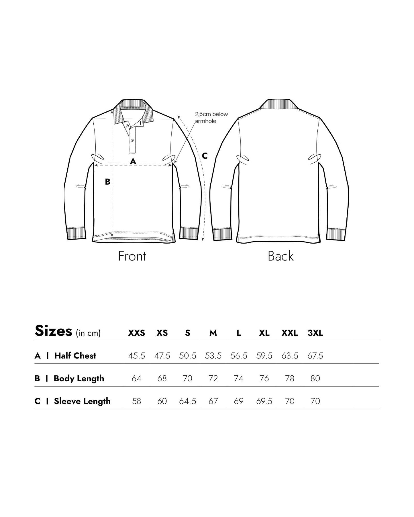 Unisex Longsleeve Polo Buongiorno Embroidery