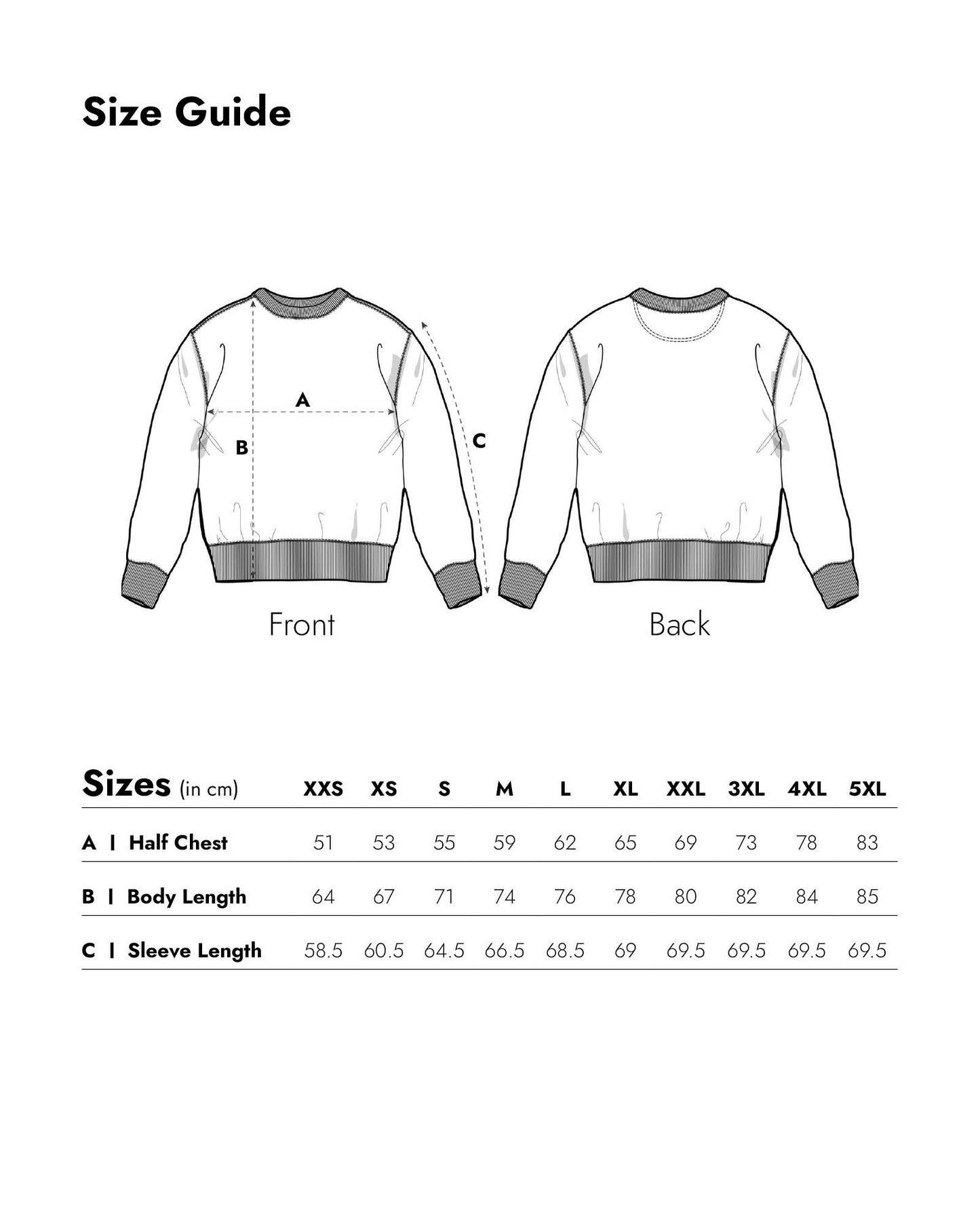 Crewneck-Sweatshirt Backprint Holiday Spirit