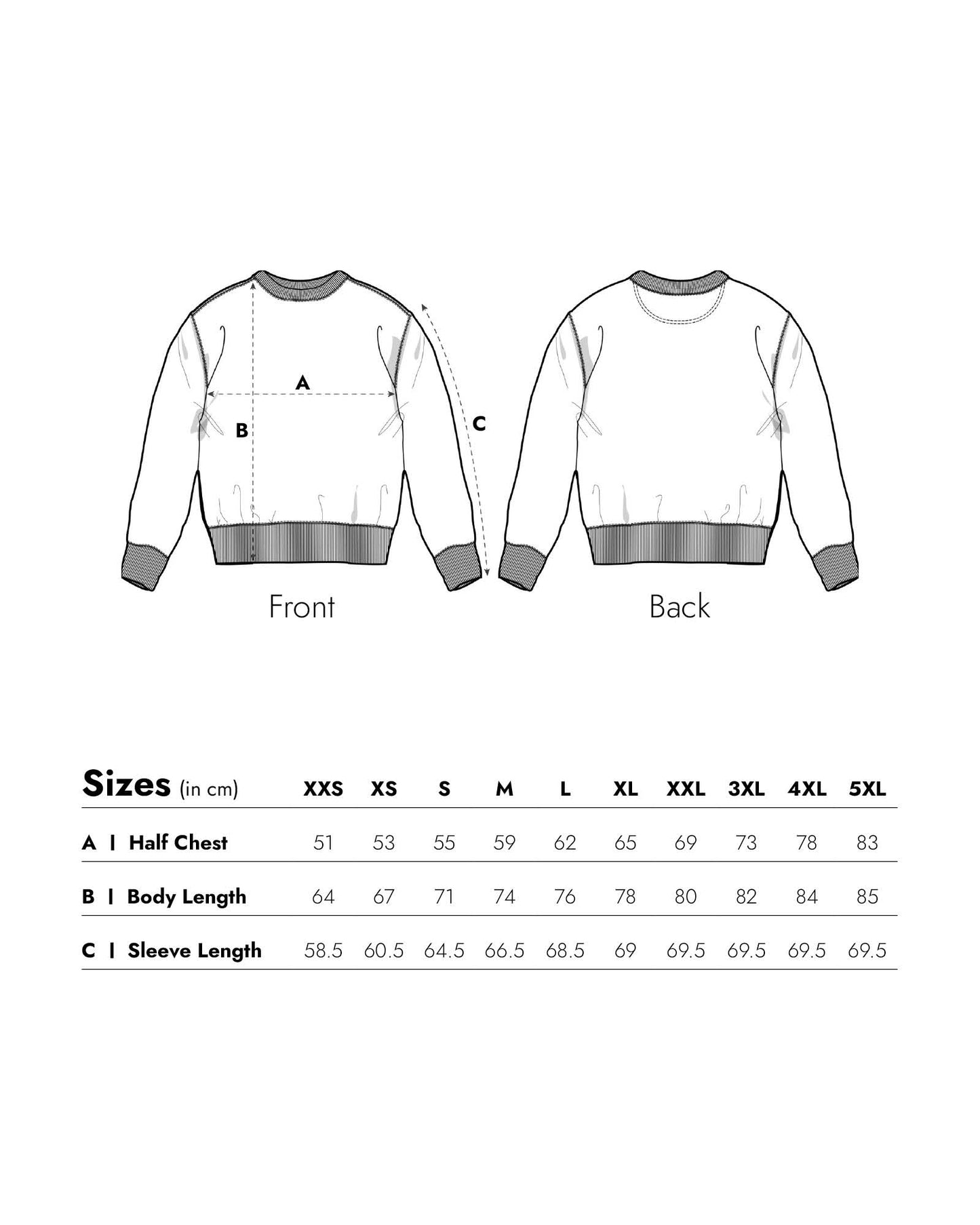 Unisex Sweatshirt Holiday Spirit Backprint