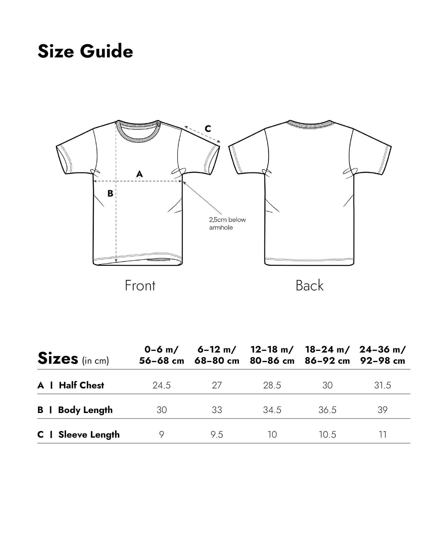 Baby T-Shirt Frontprint Pomodoro Punch
