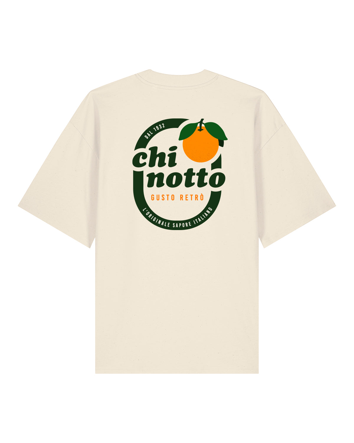 T-Shirt High Neck Backprint Chinotto – Gusto Retrò