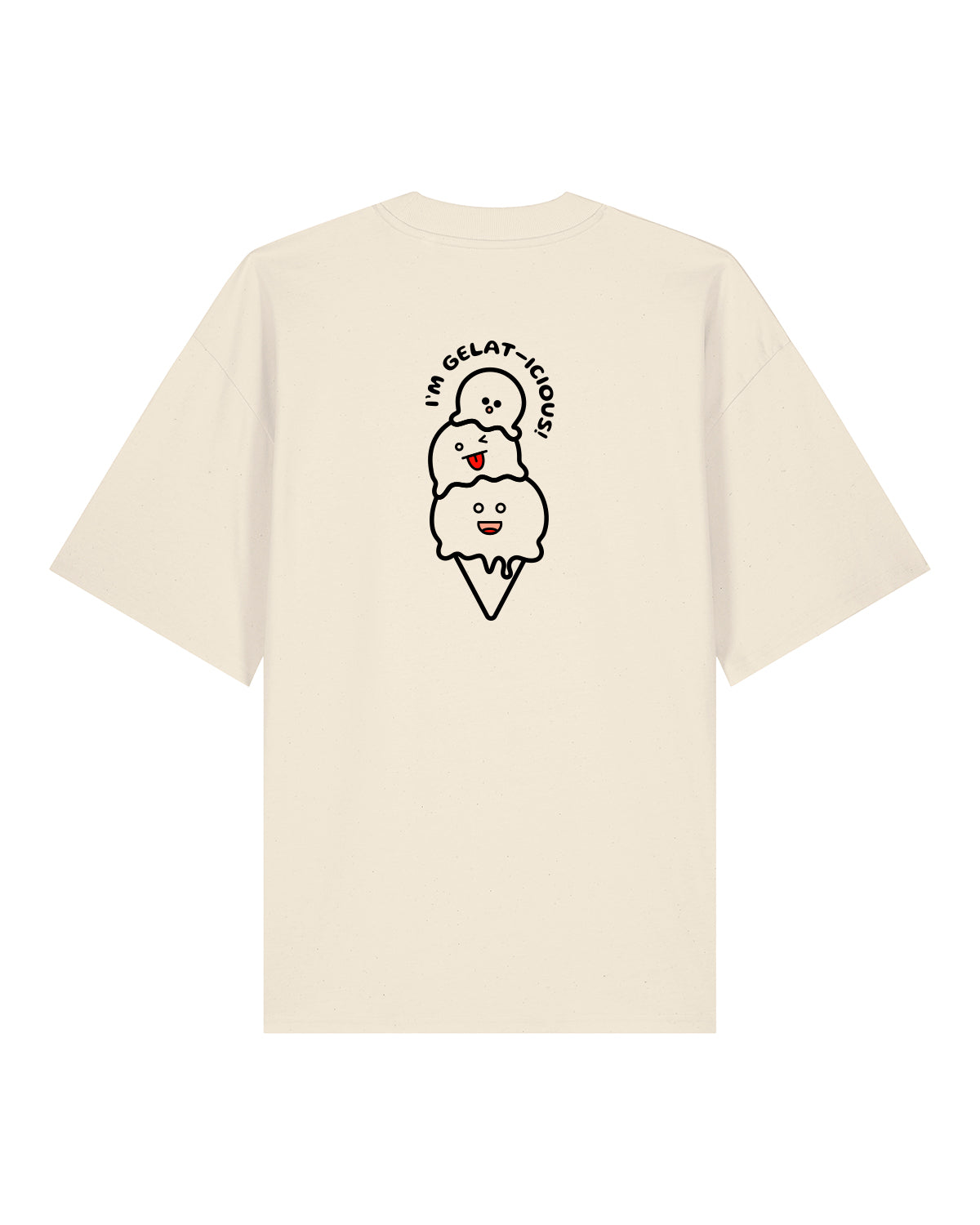 T-Shirt High Neck Backprint Gelaticious