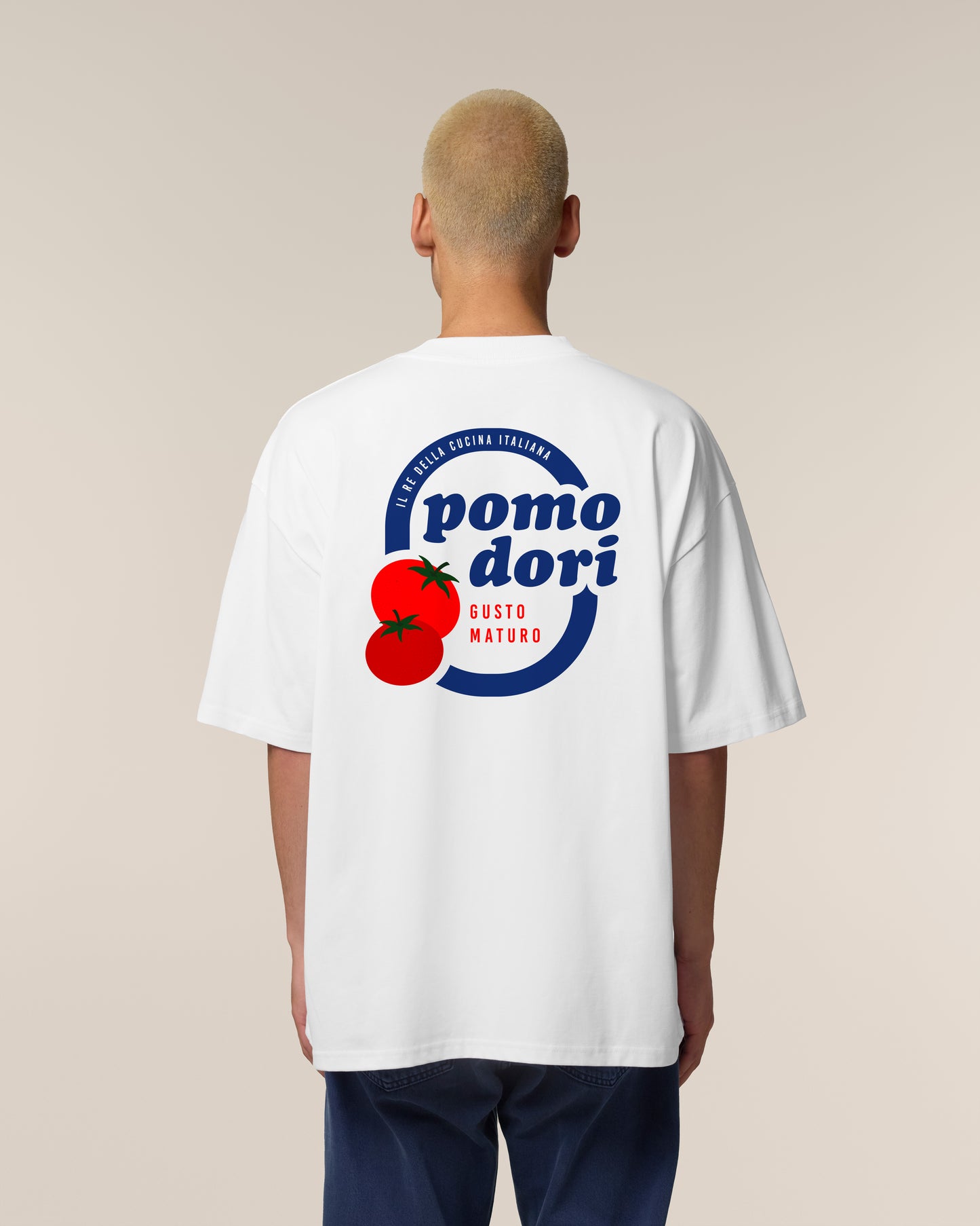 T-Shirt High Neck Backprint Pomodori – Gusto Maturo