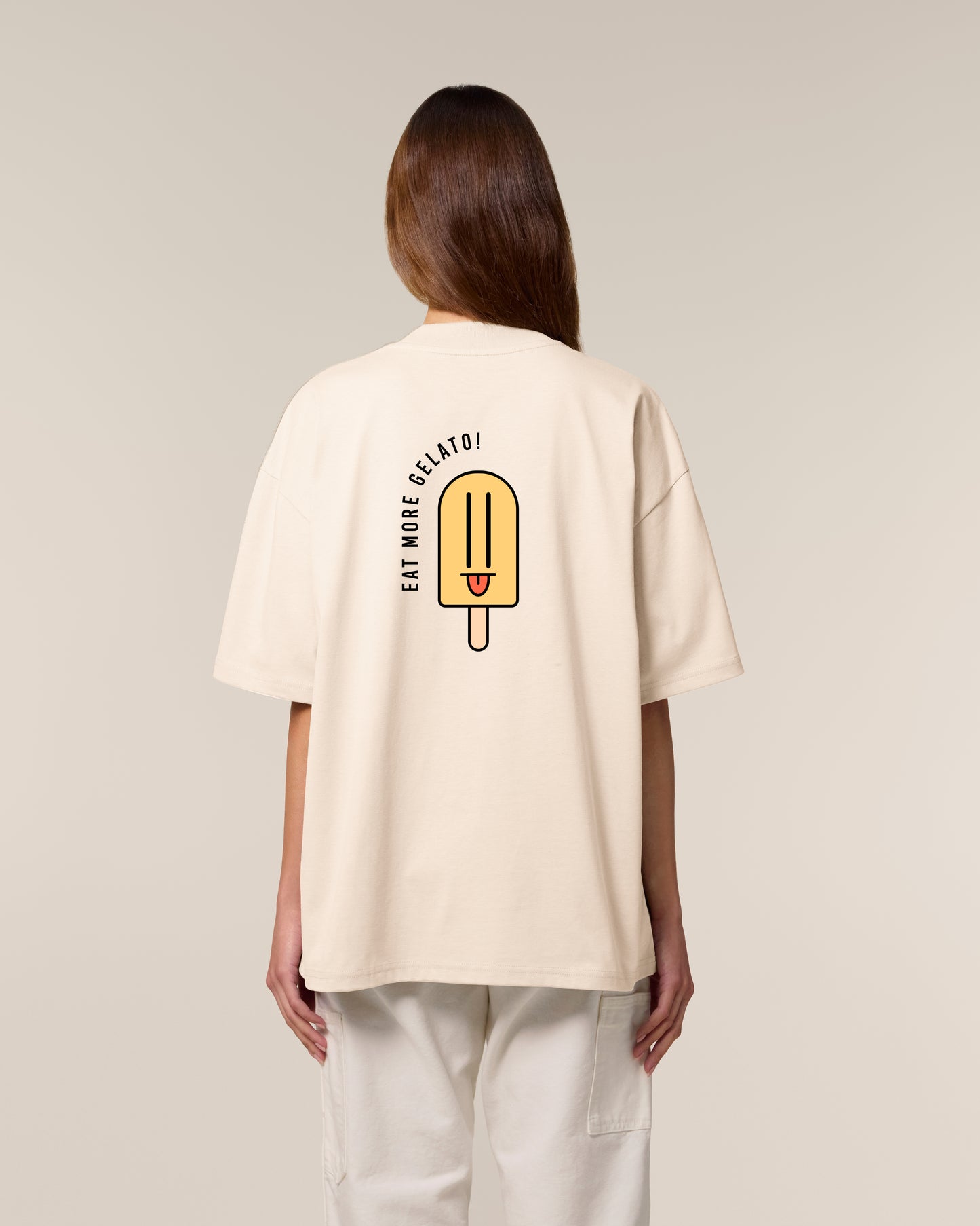 T-Shirt High Neck Backprint More Gelato