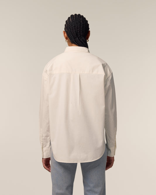 Woman Shirt Green Heart Embroidery