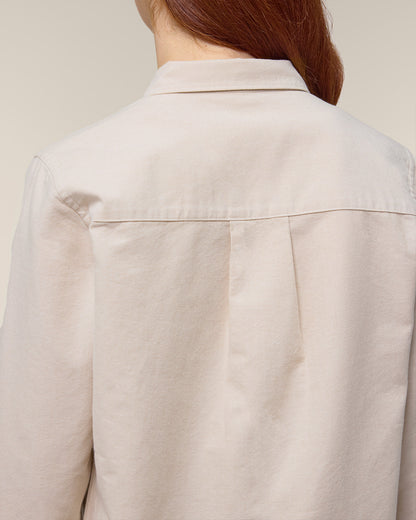 Women Oxford Shirt Teddy