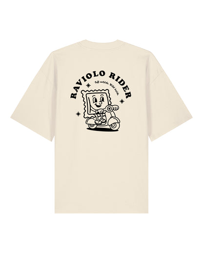 T-Shirt High Neck Backprint Raviolo Rider