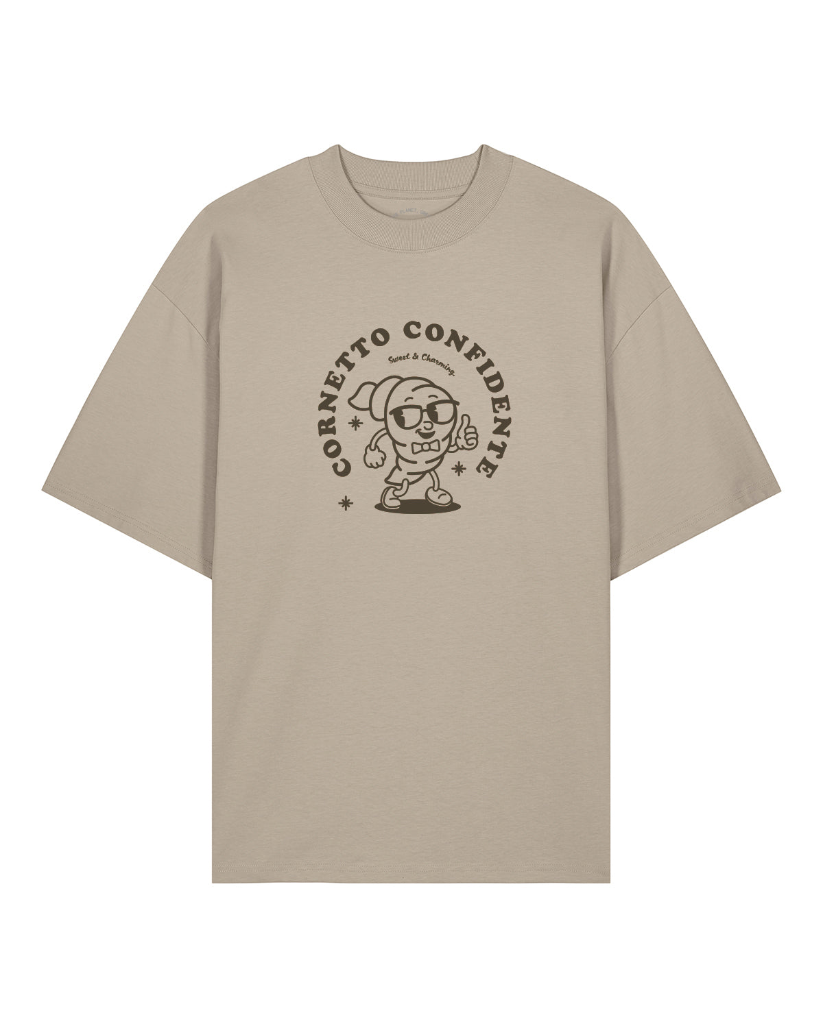 T-Shirt High Neck Frontprint Cornetto Confidente