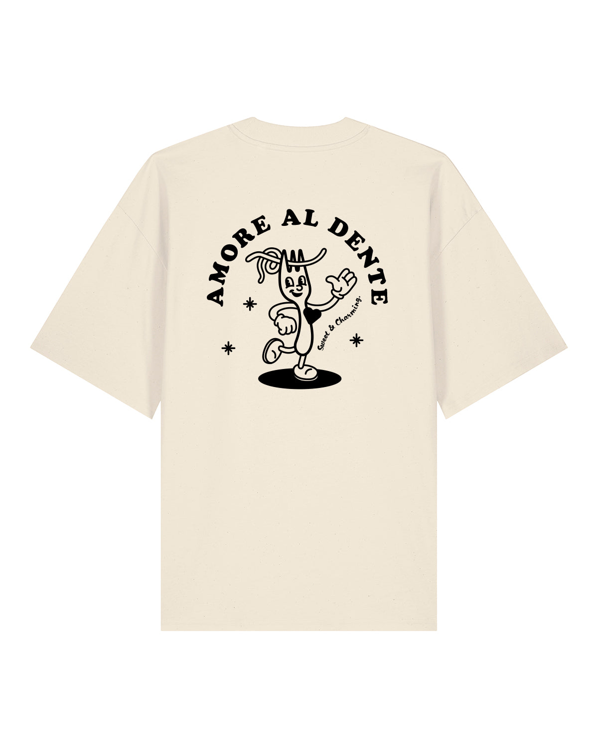 T-Shirt High Neck Backprint Amore al Dente
