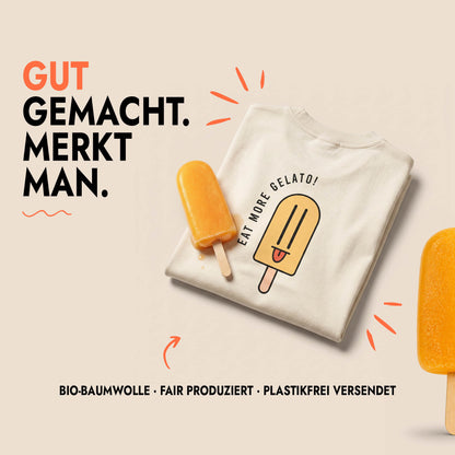 Unisex Oversized T-Shirt More Gelato Rückenprint