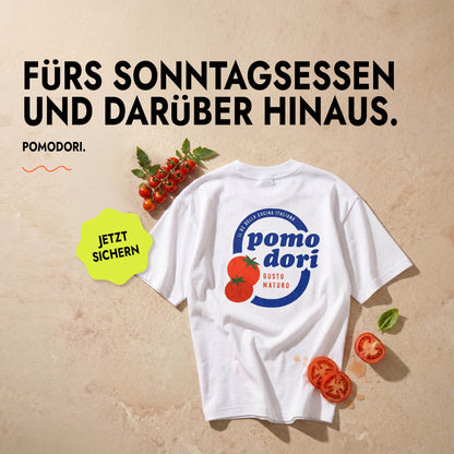 Unisex Oversized T-Shirt Pomodori Rückenprint