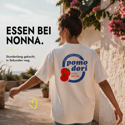 Unisex Oversized T-Shirt Pomodori Rückenprint