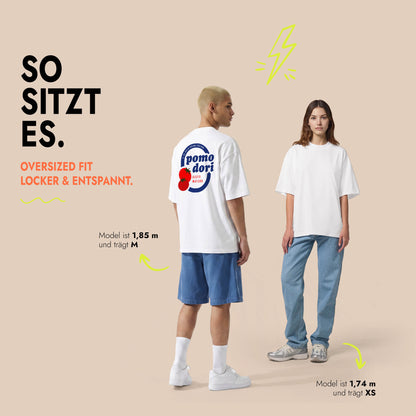 Unisex Oversized T-Shirt Pomodori Rückenprint
