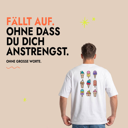 Unisex Oversized T-Shirt Gelato Mix Rückenprint