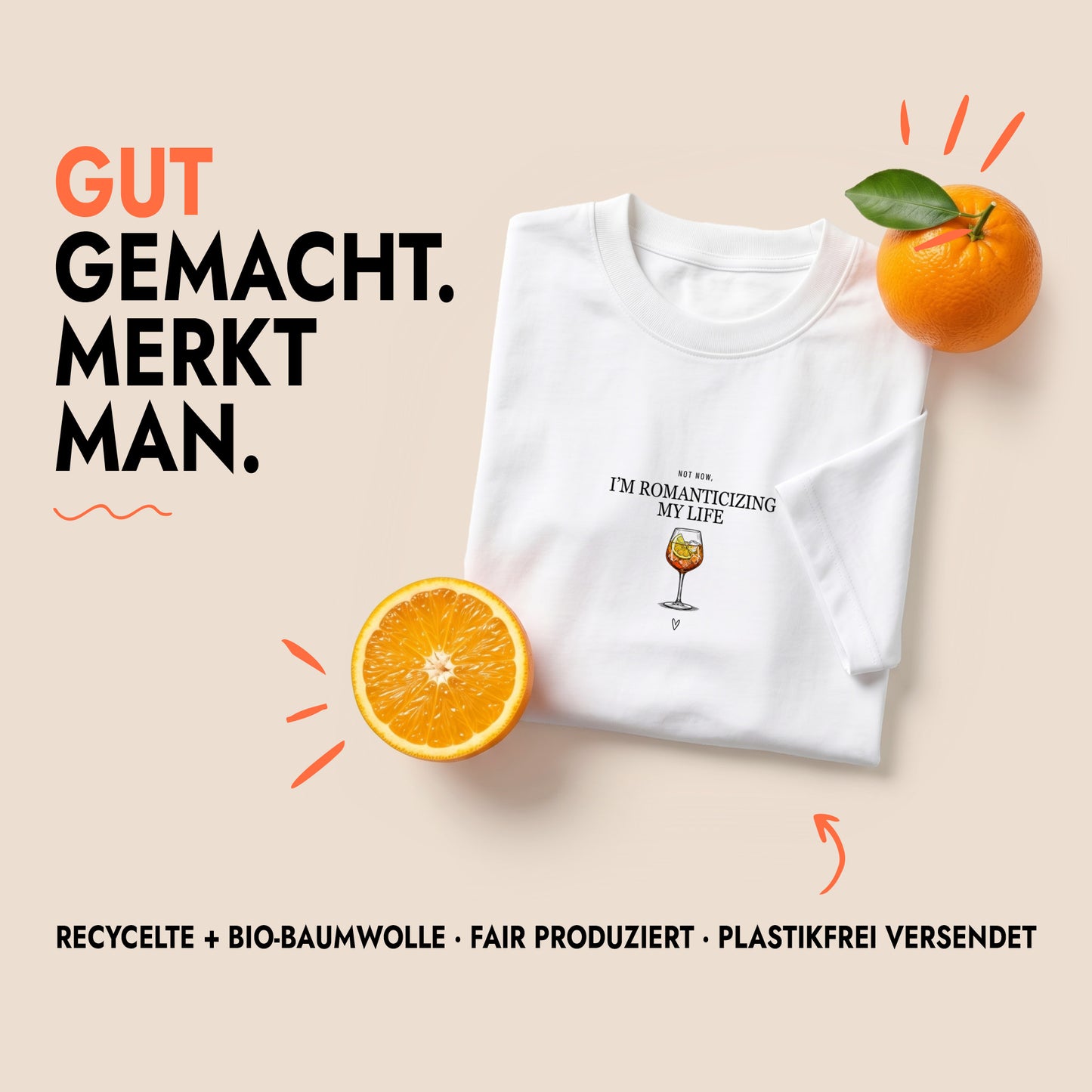 Unisex Oversized T-Shirt Aperitivo Daydream Frontprint