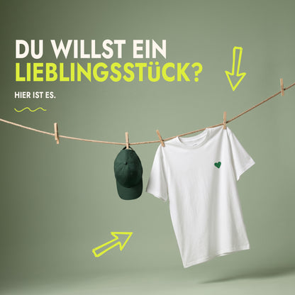 Unisex T-Shirt Green Heart Stick