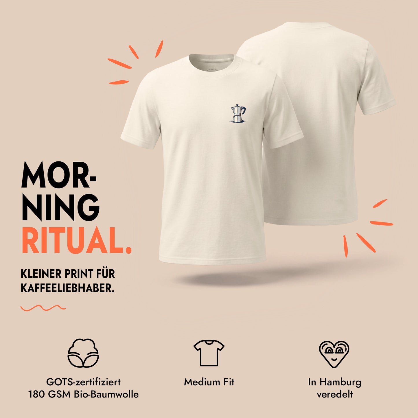 Unisex T-Shirt Morning Ritual Frontprint