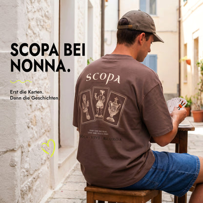 Unisex Oversized T-Shirt Scopa Club Rücken- & Frontprint