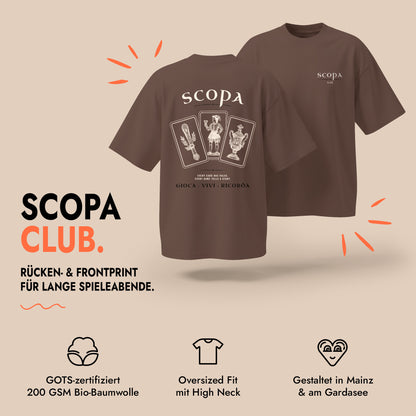 Unisex Oversized T-Shirt Scopa Club Rücken- & Frontprint