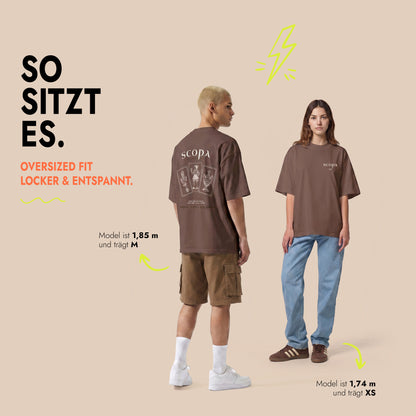 Unisex Oversized T-Shirt Scopa Club Rücken- & Frontprint