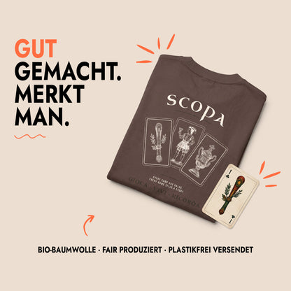 Unisex Oversized T-Shirt Scopa Club Rücken- & Frontprint