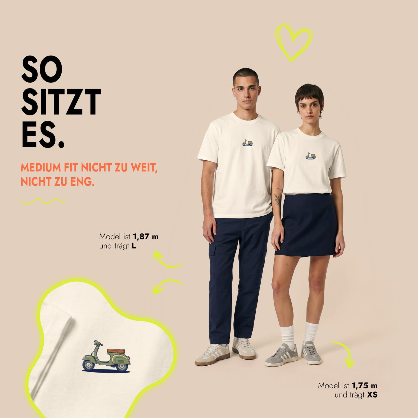 Unisex T-Shirt Dolce Ride Frontprint