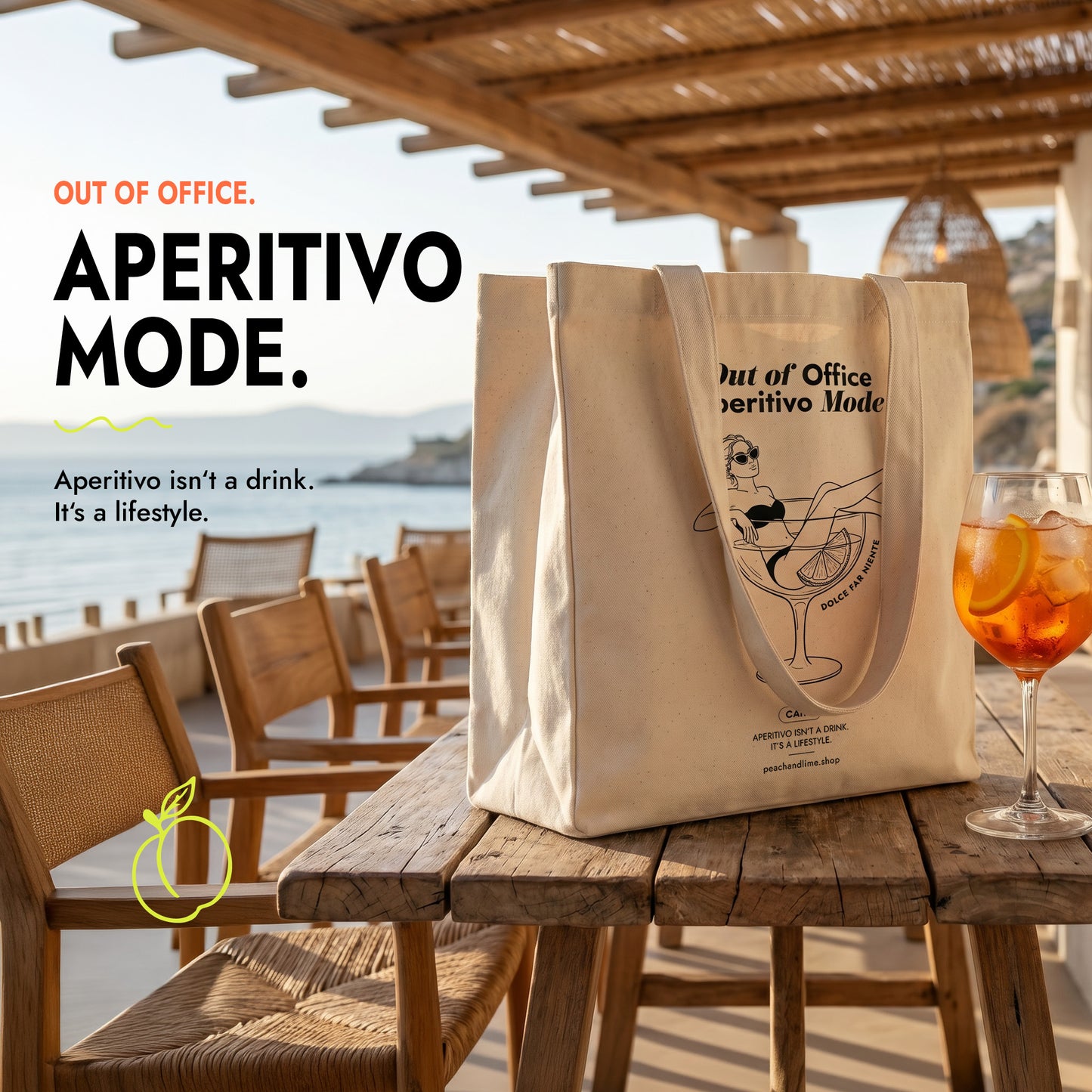 Tote Bag Out of Office Print