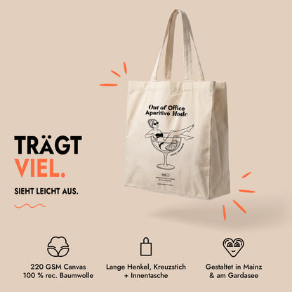 Tote Bag Out of Office Print
