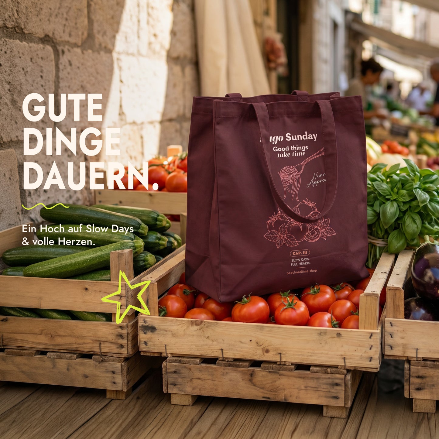 Tote Bag Sugo Sunday Print