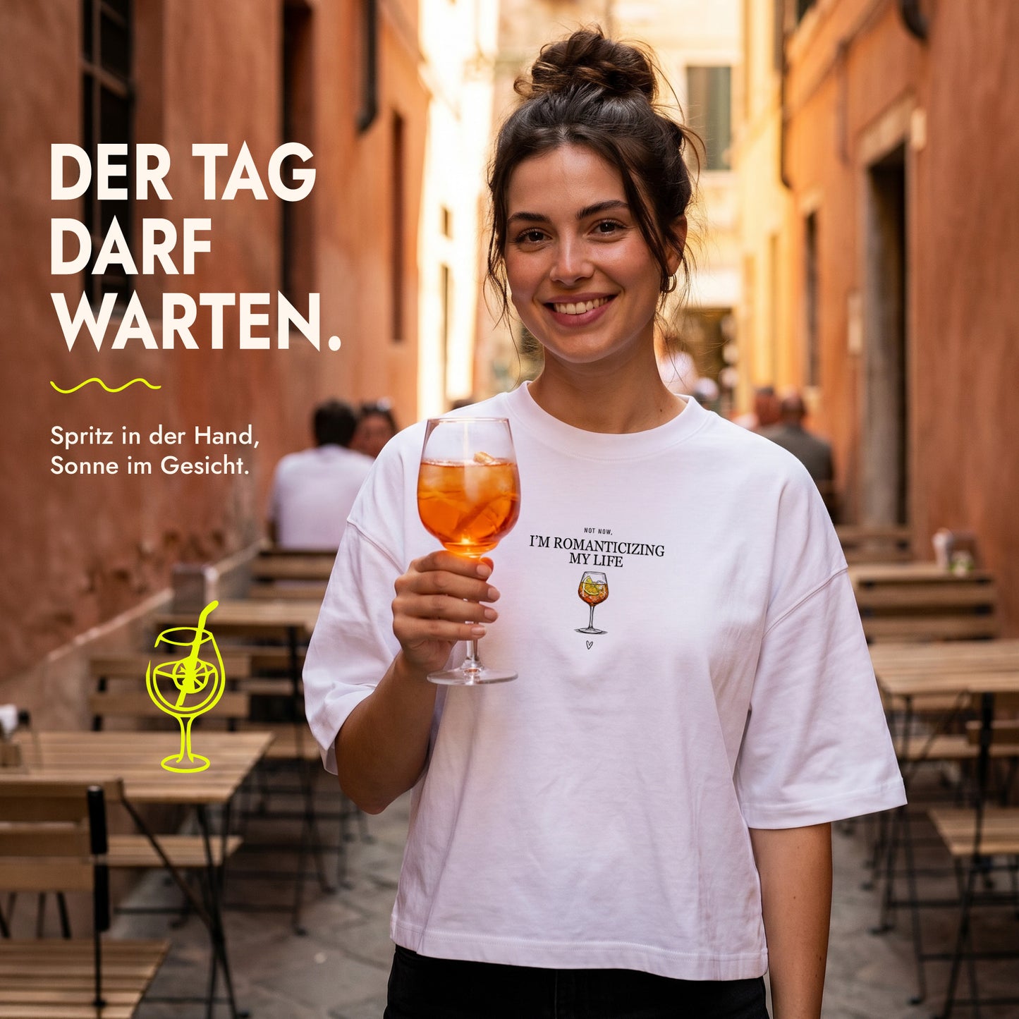 Unisex Boxy T-Shirt Aperitivo Daydream Frontprint