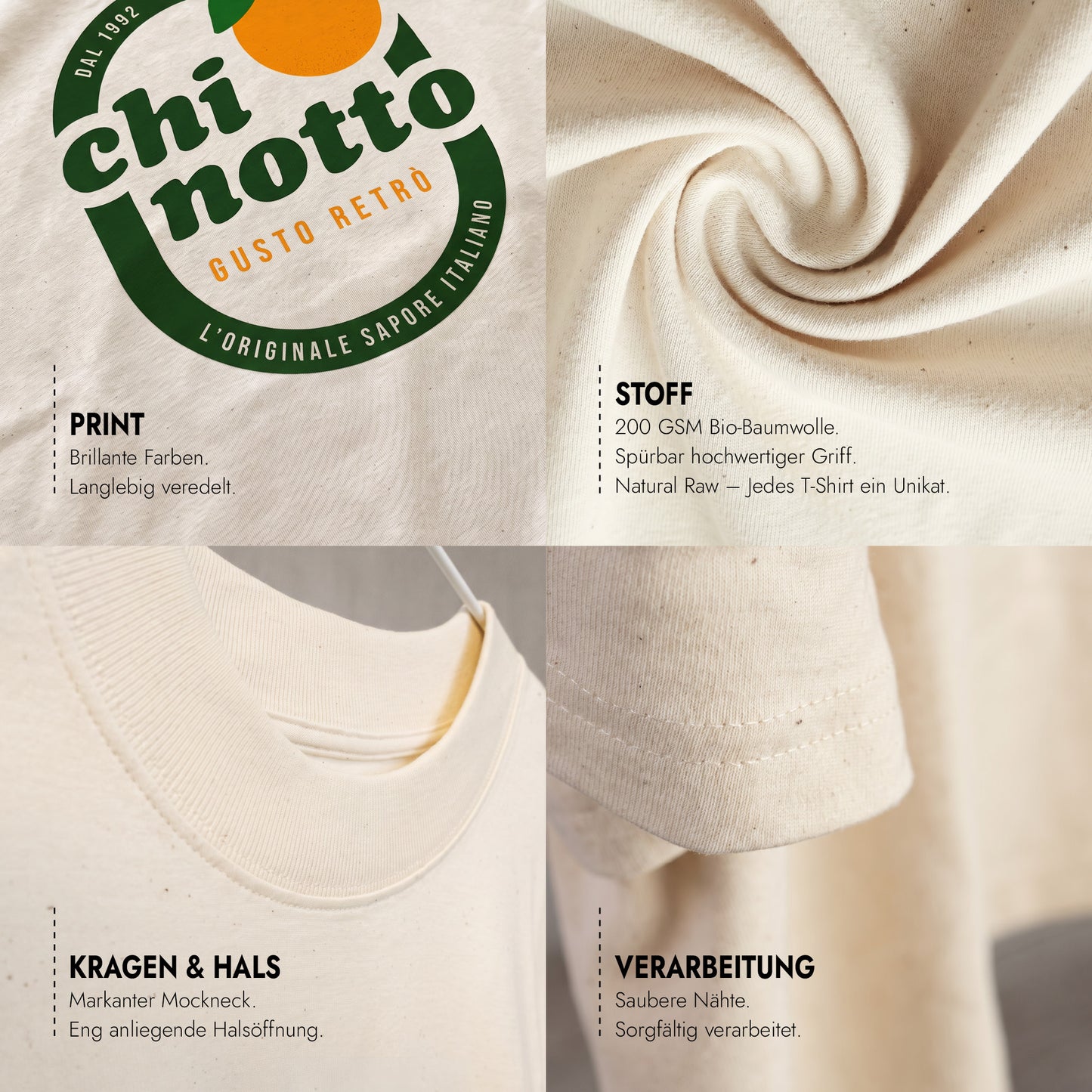 Unisex Oversized T-Shirt Chinotto Rückenprint