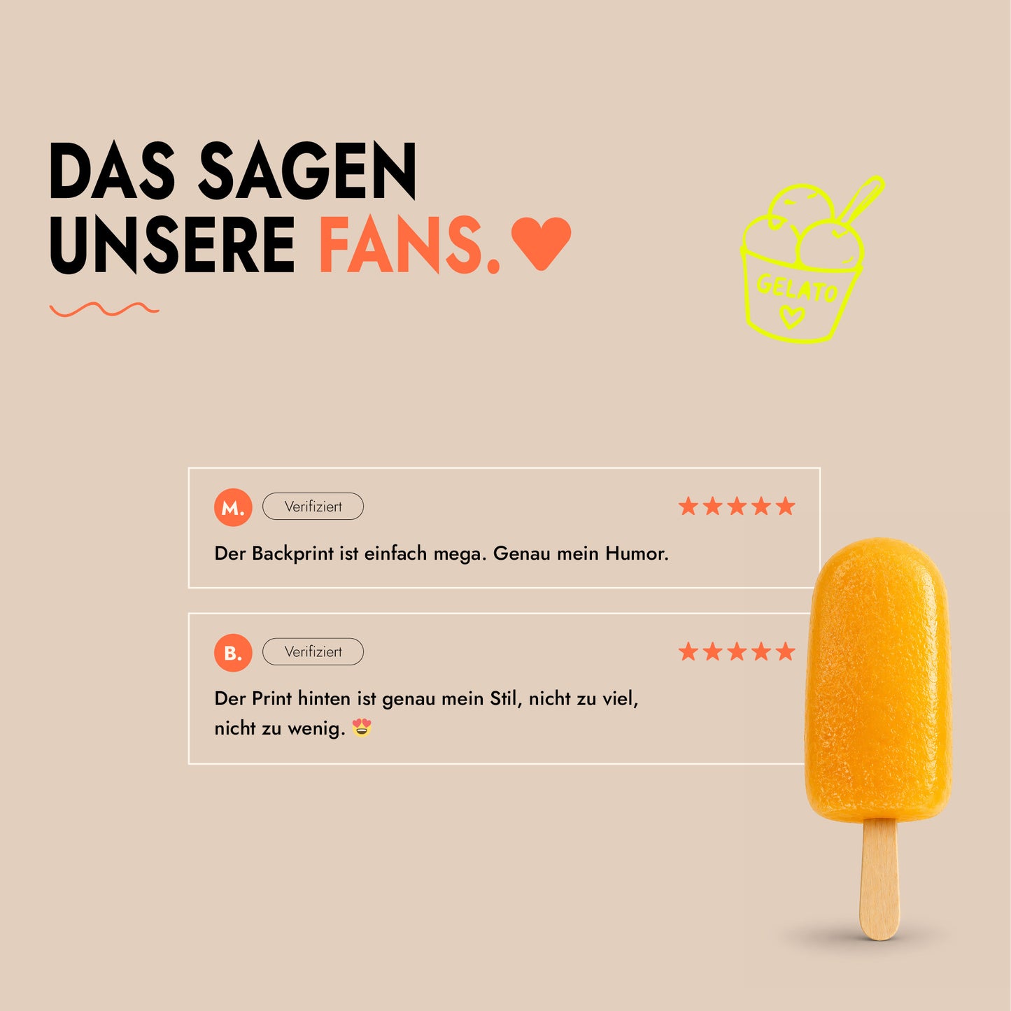 Unisex Oversized T-Shirt More Gelato Rückenprint